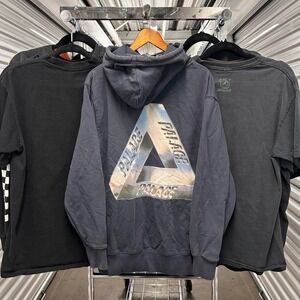 Sick Vintage 2000's Navy Blue Palace Skateboards Streetwear Essential Hoodie